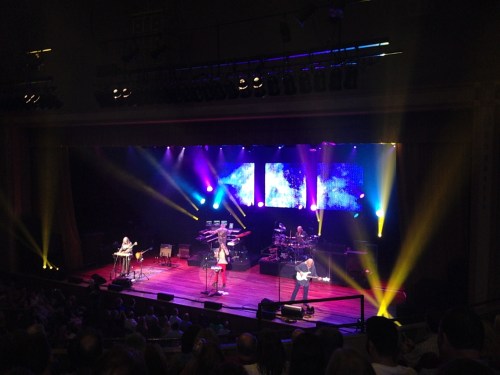 Yes at the Ryman Auditorium, July 28, 2014, Nashville, Tennessee - Chris is on the right