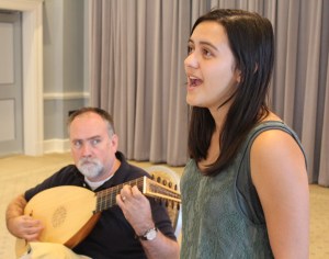 rehearsing Dowland with Brooke Semar ~ September 23, 2015