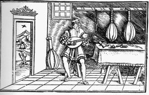 woodcut (is it Francesco?) from Intabolatura de leuto de diversi autori published at Milan in 1536 by Giovanni Antonio Casteliono (know today as the casteliono lute book)