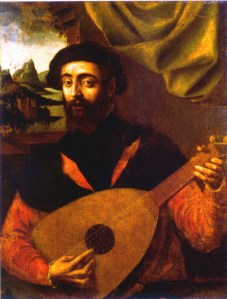 lutenist (Francesco da Milano?) by Giulio Campi (1502-1572)