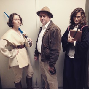 your Nashville Symphony Education & Community Engagement Department: (l to r) Kelley Bell, Walter Bitner, Kristen Freeman ~ during a break from filming a promotional video