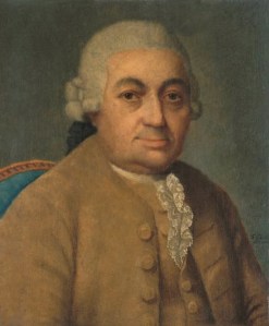 Carl Philipp Emanuel Bach ~ portrait by Franz Conrad Löhr after Johann Philipp Bach