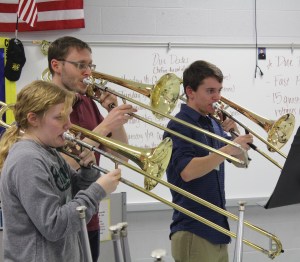 sectional rehearsal with Nashville Symphony Principal Trombone Paul Jenkins and Tennessee MidState Trombones