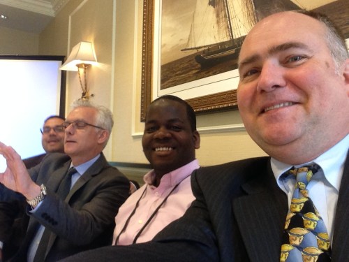 from my instagram feed ~ selfies before the panel: (l to r) Ahmad Mayes, Peter Landgren, Stanford Thompson, WB