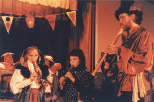 Winter Solstice celebration at Blue Rock School, 1991