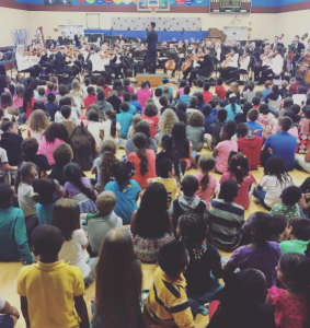 The Nashville Symphony performs at Bradley Academy, Murfreesboro, October 19, 2016 ~ photo by Kelley Bell