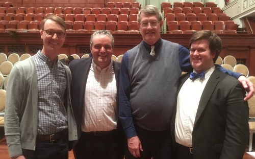 (l to r) Chuck Brown, Tucker Biddlecombe, Gilbert Aldridge, Matthew Clark