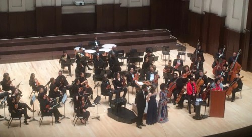 from my instagram feed: Junior Division finalists await the awards announcement, 20th annual Sphinx Competition, February 10, 2017